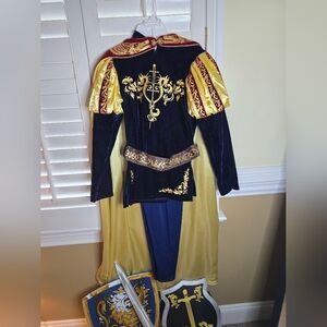 Royal Knight Kids Costume - Blue and Gold
